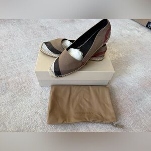 Burberry Classic Check Espadrilles Flats
